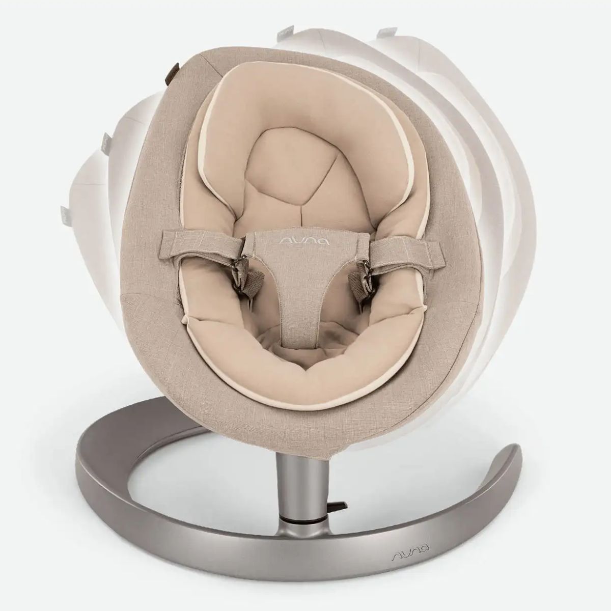 Nuna LEAF grow Baby to Big Kid Seat - Teddy - Natural and Silent Soothing Motion