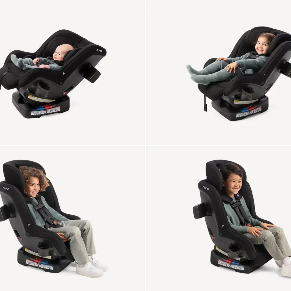 Cadeirinha De Bebê Para Carro Nuna Rava Next Caviar - Grows with Your Child for Long Term Use